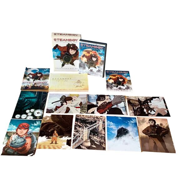 Steamboy Collector’s Gift Set  (box includes DVD, postcards, manga, and book) - Picture 2 of 5